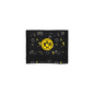 Preview: Borussia Dortmund BVB Kinder-Geldbeutel AOP Schwarz 12,5 x 10 cm
